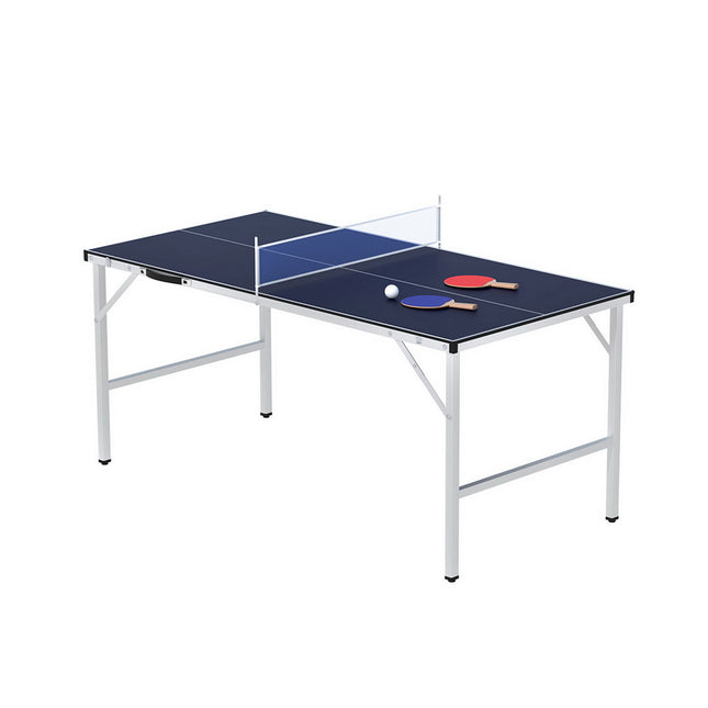Everfit Table Tennis Ping Pong Table Portable Foldable Family Game Home Indoor.