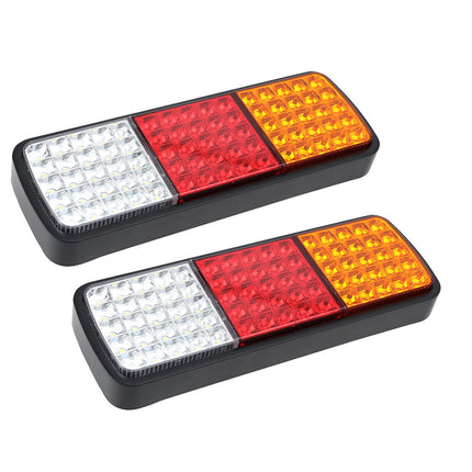 Giantz Pair 75 LED Tail Lights Stop Reverse Indicator 12V Ute Trailer Caravan Truck Boat.
