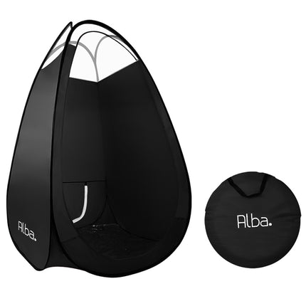 Portable Pop Up Tanning Tent - Black.