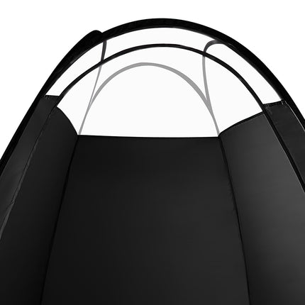 Portable Pop Up Tanning Tent - Black.