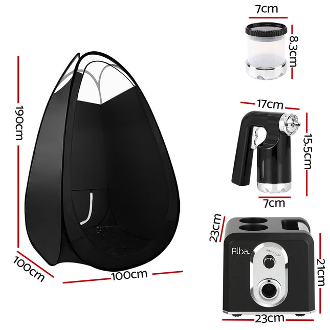 Alba. Spray Tan Machine Tent Sunless Spray Gun HVLP System Professional.