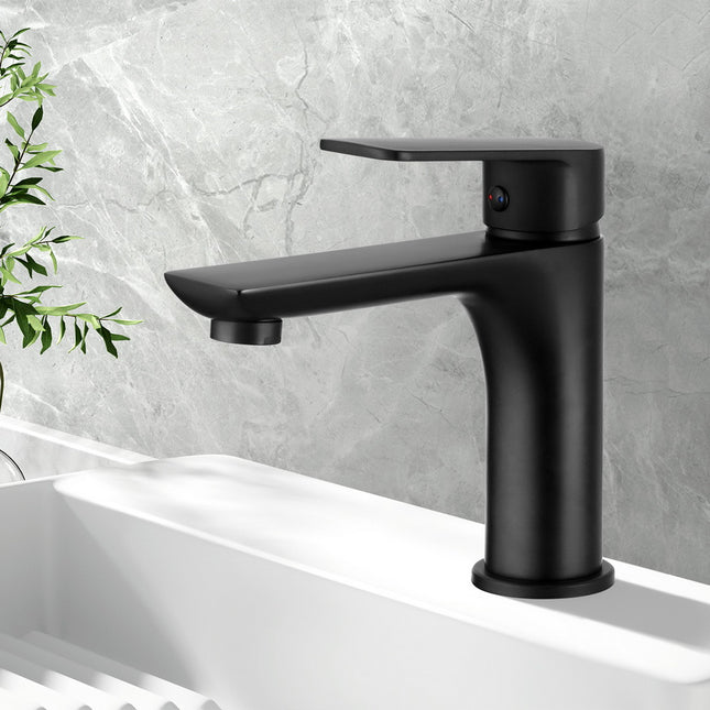 Cefito Bathroom Basin Mixer Tap Brass Faucet Vanity Laundry Sink Black.