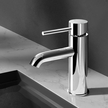 Cefito Bathroom Basin Mixer Tap Round Brass Faucet Vanity Laundry Chrome.