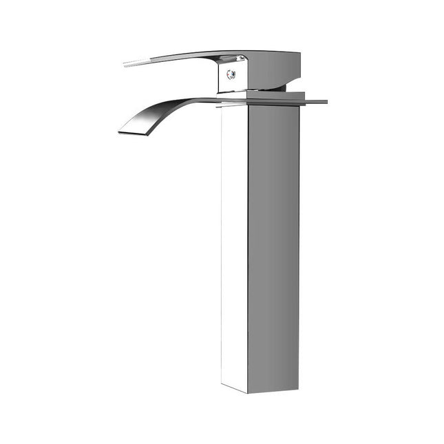 Cefito Bathroom Basin Mixer Tap Thin Tall Faucet Vanity Laundry Black.