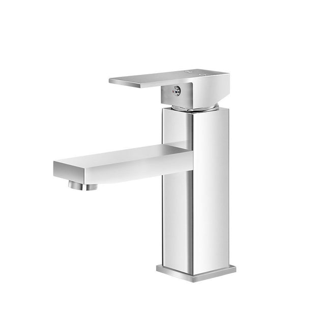 Cefito Bathroom Basin Mixer Tap Square Faucet Vanity Laundry Chrome.