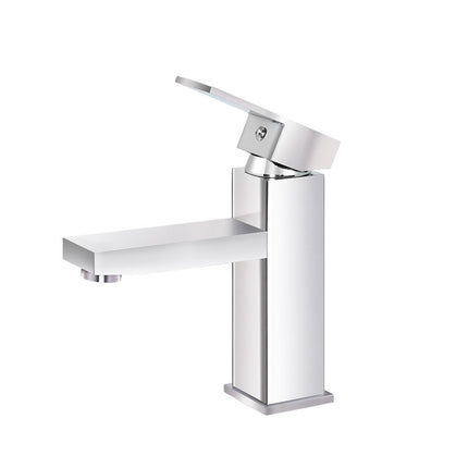 Cefito Bathroom Basin Mixer Tap Square Faucet Vanity Laundry Chrome.