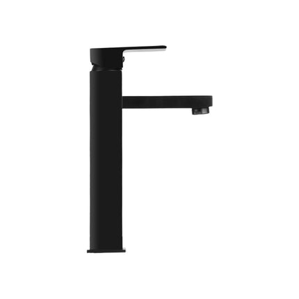 Cefito Bathroom Basin Mixer Tap Square Tall Faucet Vanity Laundry Black.