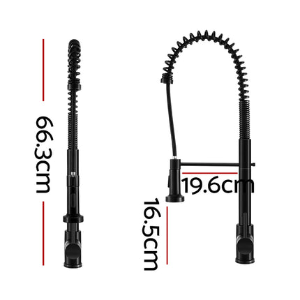 Cefito Kitchen Mixer Tap Pull Down 2 Modes Sink Faucet Basin Laundry Black.