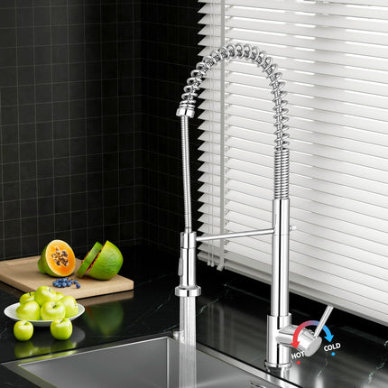 Cefito Kitchen Mixer Tap Pull Down 2 Modes Sink Faucet Basin Laundry Chrome.