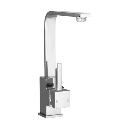 Cefito Kitchen Mixer Tap Mixer Square Sink Faucet Basin Laundry Chrome.