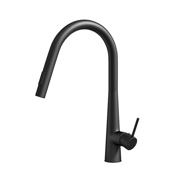 Cefito Kitchen Mixer Tap Pull Out Round 2 Mode Sink Basin Faucet Swivel WELS Black.