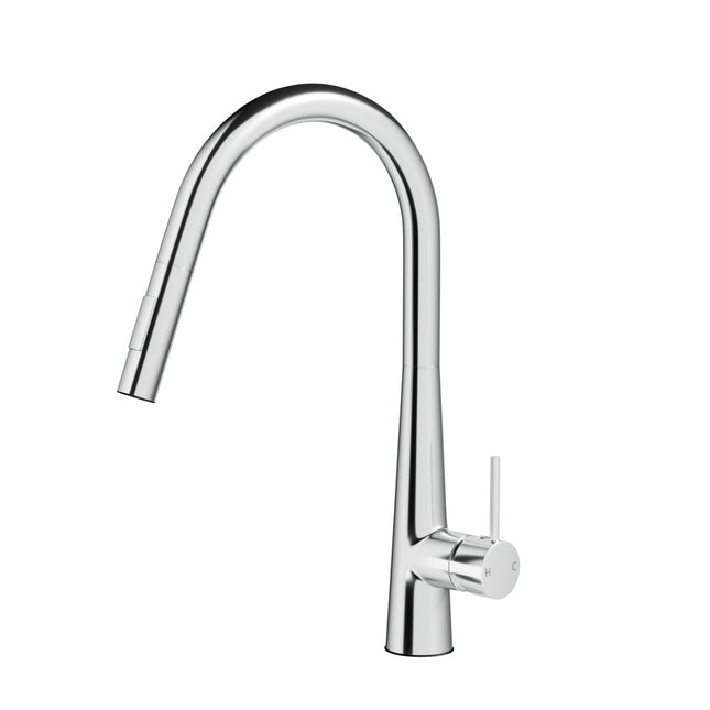 Cefito Kitchen Mixer Tap Pull Out Round 2 Mode Sink Basin Faucet Swivel WELS Chrome.