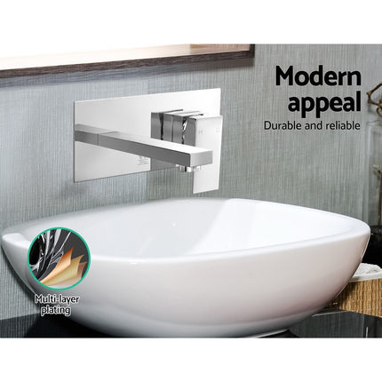 Cefito Bathroom Basin Mixer Tap Separate Faucet Vanity Laundry Chrome.