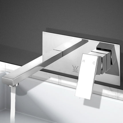 Cefito Bathroom Basin Mixer Tap Separate Faucet Vanity Laundry Chrome.