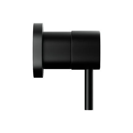 Cefito Basin Twin Tap Wall Round Brass Faucet Shower Bathtub Black.