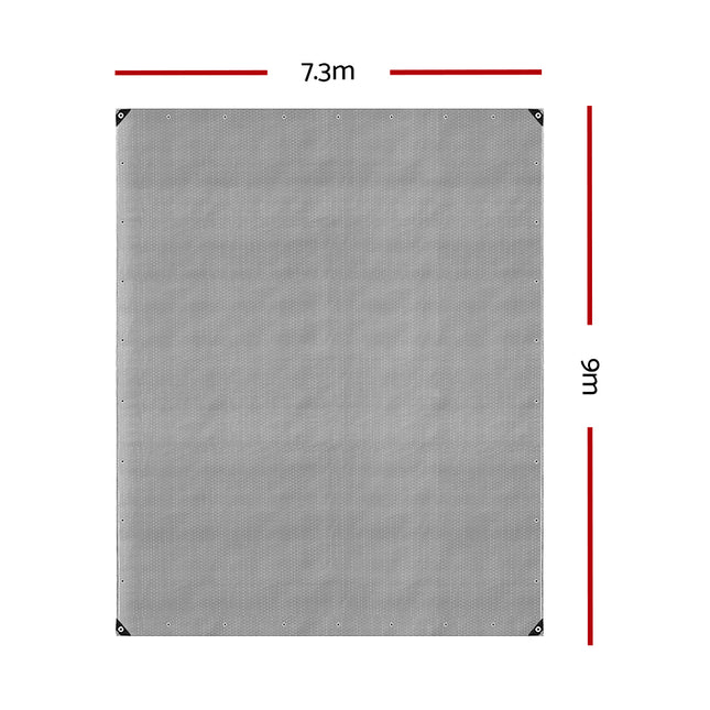 Instahut Tarp Tarpaulin 7.3x9m Canvas Camping Heavy Duty Sun Cover.
