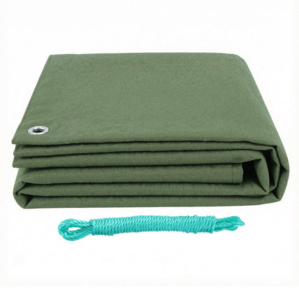Instahut 4x6m Tarp Tarpaulin 600GSM Camping Canvas Heavy Duty Water Resistant.