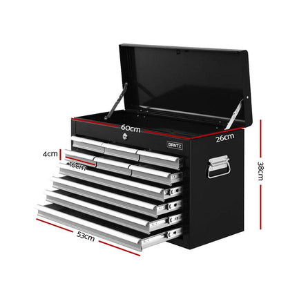 Giantz 10 Drawer Tool Box Cabinet Chest Toolbox Storage Garage Organiser Grey.