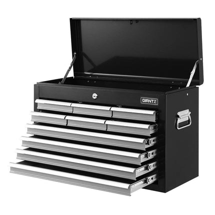 Giantz 10 Drawer Tool Box Cabinet Chest Toolbox Storage Garage Organiser Grey.