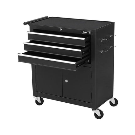 Giantz 3 Drawer Tool Box Chest Cabinet Toolbox Storage Garage Organiser Wheels.