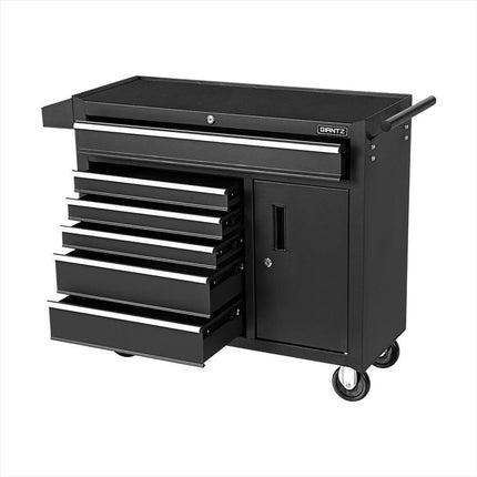 Giantz 6 Drawer Tool Box Chest Cabinet Toolbox Storage Garage Organiser Wheels.