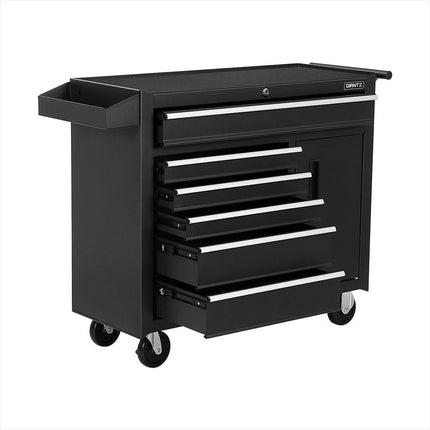 Giantz 6 Drawer Tool Box Chest Cabinet Toolbox Storage Garage Organiser Wheels.
