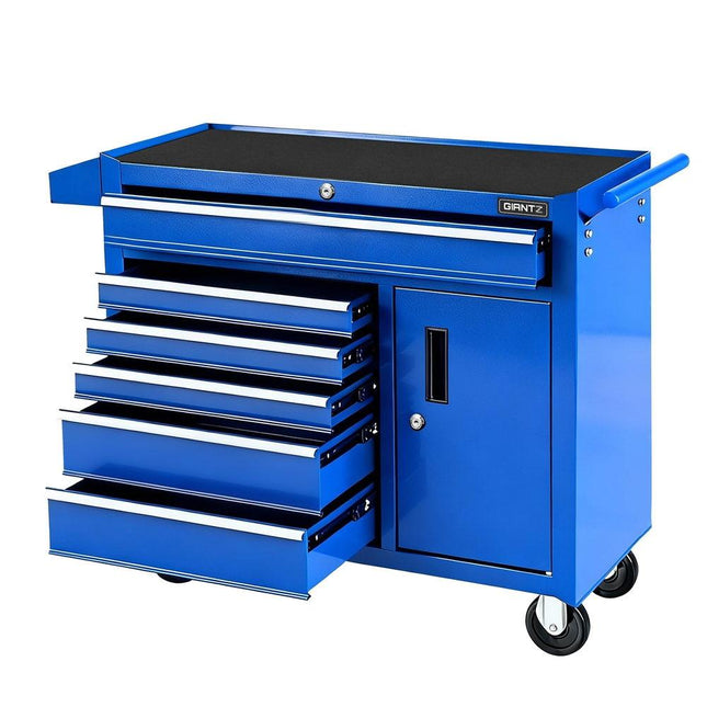 Giantz 6 Drawer Tool Chest Trolley Cabinet Cart Toolbox Storage Organiser Wheels.