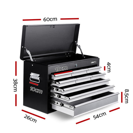 Giantz 9 Drawer Tool Box Cabinet Chest Toolbox Storage Garage Organiser Grey.