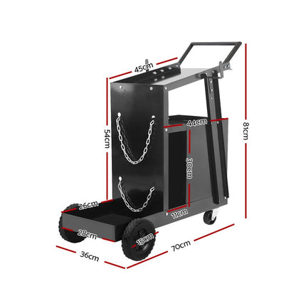 Giantz Welding Trolley Cart 4 Drawer MIG TIG ARC Welder Plasma Cutter.