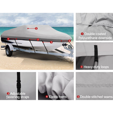 Seamanship 14- 16ft Boat Cover Trailerable Marine Grade 600D.