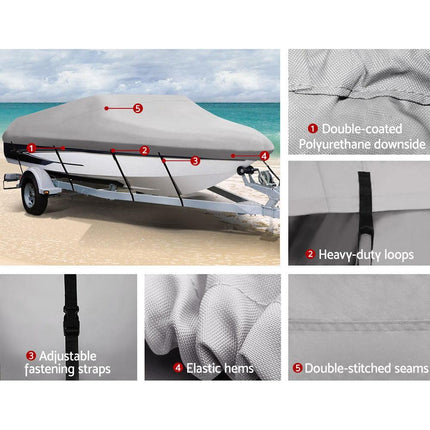 Seamanship 16-18.5ft Boat Cover Trailerable Marine Grade 600D.