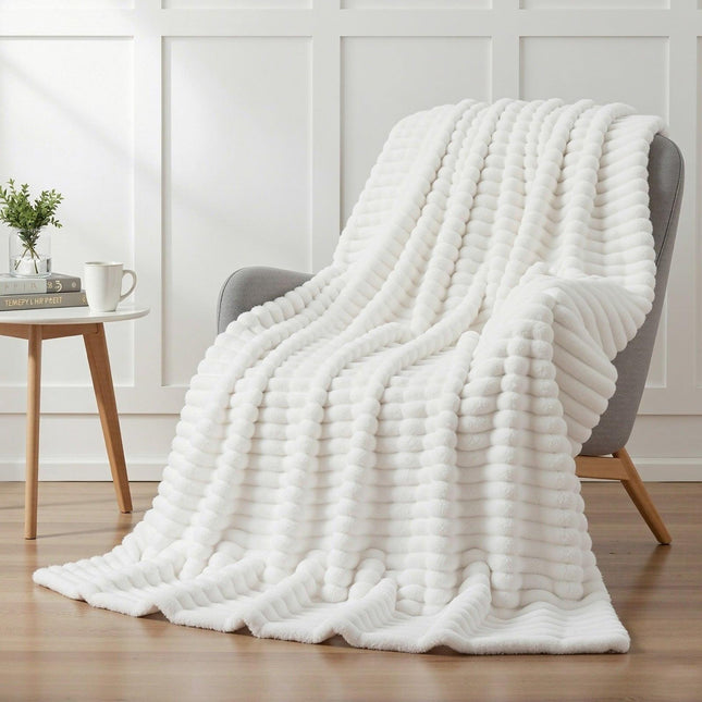 Giselle 152x203cm Throw Blanket Queen Fleece Lightweight Cozy Sofa Couch Bed Throw.