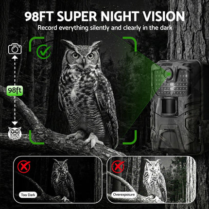 UL-TECH 4K WiFi Trail Camera 48MP 0.2s Trigger Game Camera Camo.
