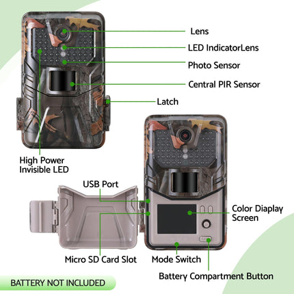 UL-TECH 4K WiFi Trail Camera 48MP 0.2s Trigger Game Camera Camo.