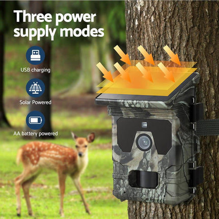 UL-tech Solar Trail Camera 4K 50MP Wildlife.