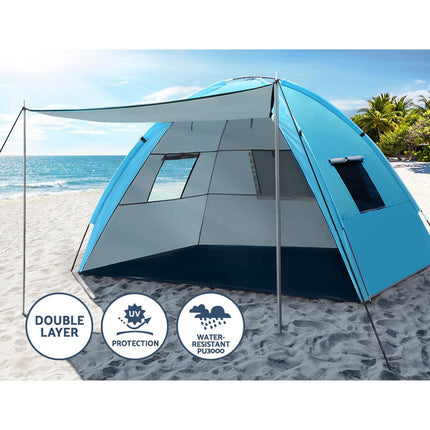 Weisshorn Camping Tent Beach Portable Hiking Sun Shade Shelter Fishing 4 Person.