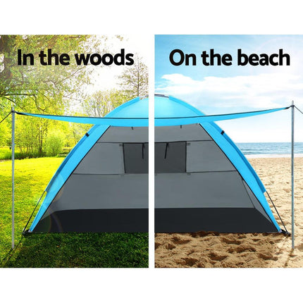Weisshorn Camping Tent Beach Portable Hiking Sun Shade Shelter Fishing 4 Person.