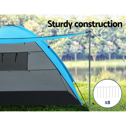 Weisshorn Camping Tent Beach Portable Hiking Sun Shade Shelter Fishing 4 Person.