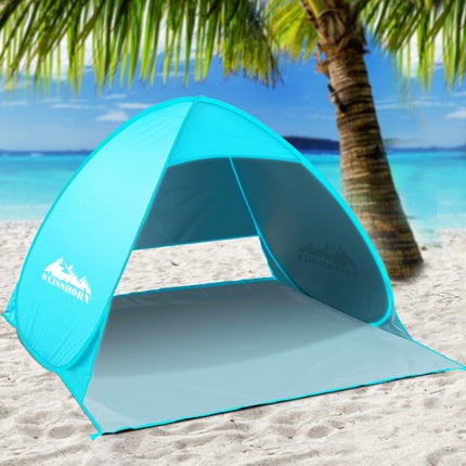 Weisshorn Pop Up Beach Tent Camping Hiking 3 Person Sun Shade Fishing Shelter.