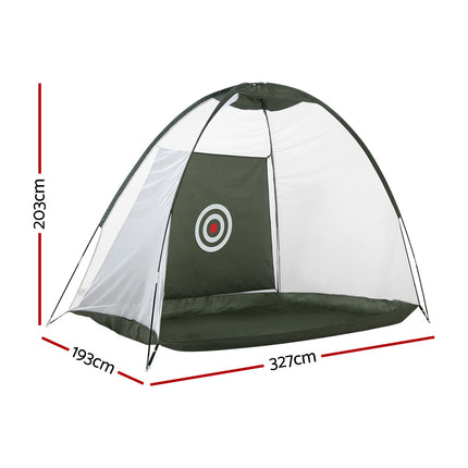 Everfit 3M Golf Practice Net Portable Training Aid Driving Target Tent Green.