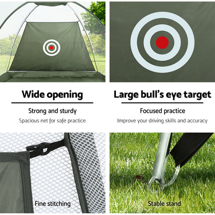 Everfit 3M Golf Practice Net Portable Training Aid Driving Target Tent Green.