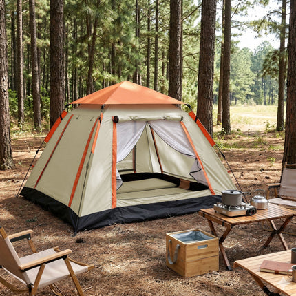 Weisshorn Pop Up Camping Tent 3-4 Person Automatic Tent Instant Setup Waterproof.