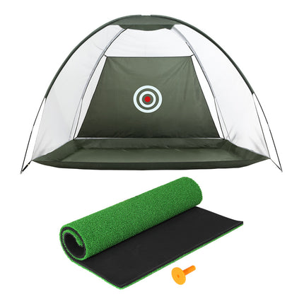 Everfit 3M Golf Practice Net And Training Mat Set Driving Target Green.