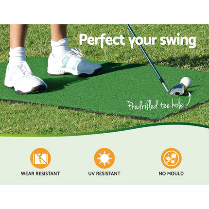 Everfit 3M Golf Practice Net And Training Mat Set Driving Target Green.