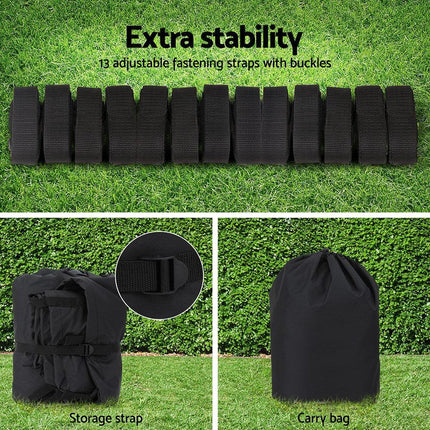 Seamanship Boat Cover 19-21ft Trailerable Jumbo Marine Grade Heavy Duty Black.
