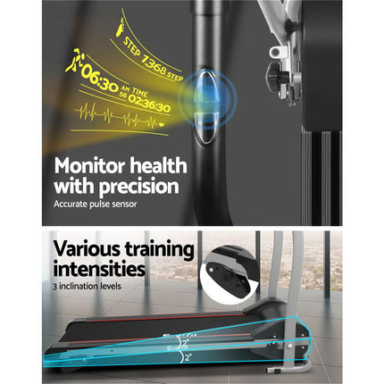 Everfit Treadmill Electric Home Gym Fitness Exercise Machine Foldable 360mm.