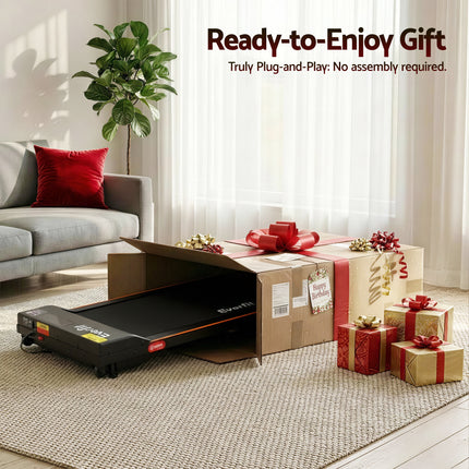 Everfit 3 in 1 Walking Pad Treadmill 12% Incline Under Desk Treadmills for Home Gym With 38cm Wide Belt.