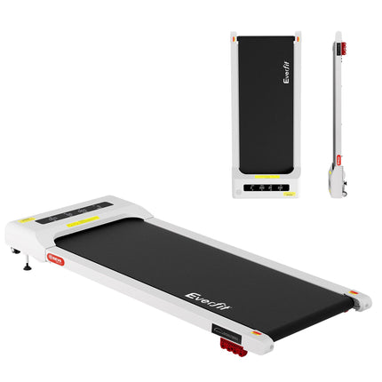 Everfit Treadmill Electric Walking Pad Incline Under Desk Home Gym 380mm White.
