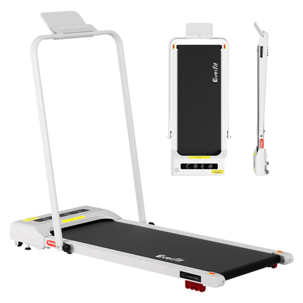 Everfit Treadmill Electric Walking Pad Incline Under Desk 380mm White.
