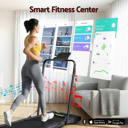 Everfit Treadmill Electric Walking Pad Under Desk Home Gym Fitness 400mm Black.